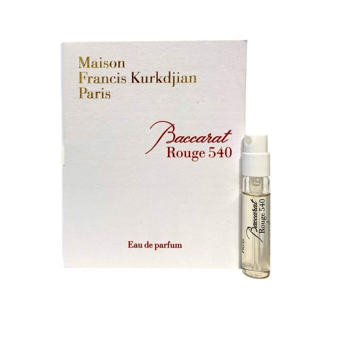 Amostras oficiais de perfume Maison Francis Kurkdjian Baccarat Rouge 540 2ml 0,06 fl. oz.