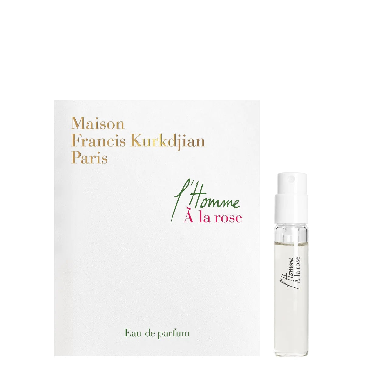 Maison Francis Kurkdjian L'Homme A la Rose 2ml 0.06 fl. onças. amostras oficiais de fragrâncias