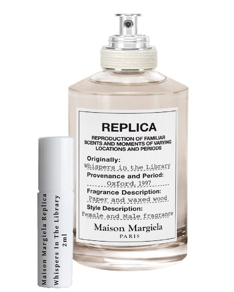 Amostra de réplica do perfume Maison Margiela Whispers In The Library 2ml