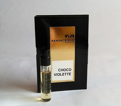 Amostra oficial Mancera Choco Violette 2ml 0,07 fl. onças, Mancera Choco Violette 2ml 0,06 fl. onças. amostra oficial de perfume