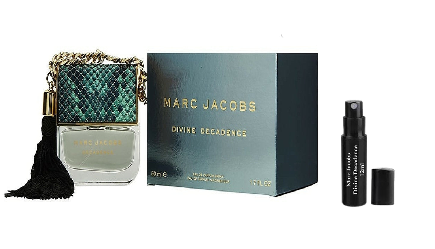 MARC JACOBS DECADÊNCIA DIVINA 12ml 0,41 fl. o.z. próbka perfum, MARC JACOBS DIVINE DECADENCE 12ml 0,41 fl. o.z. образец духов, MARC JACOBS DIVINE DECADENCE 12ml 0,41 fl. o.z. perfume vzorec
