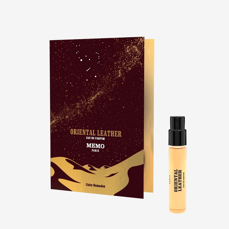 Amostra oficial de Memo Oriental Leather 1,5ml / 0,5 Fl. Oz.