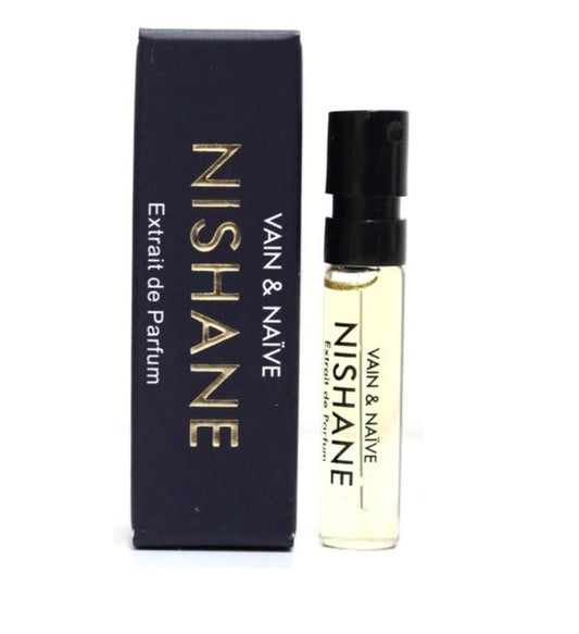 Amostras oficiais de perfume Nishane Vain & Naïve 1,5 ML