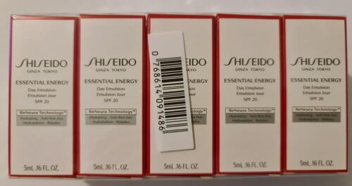 Shiseido Essential Energy Day Cream FPS 20 Mini amostra 5ML 0,17 oz.