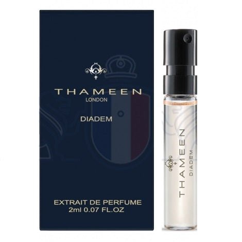 Amostra oficial de perfume Thameen Diadem 2ml 0,06 fl.oz.