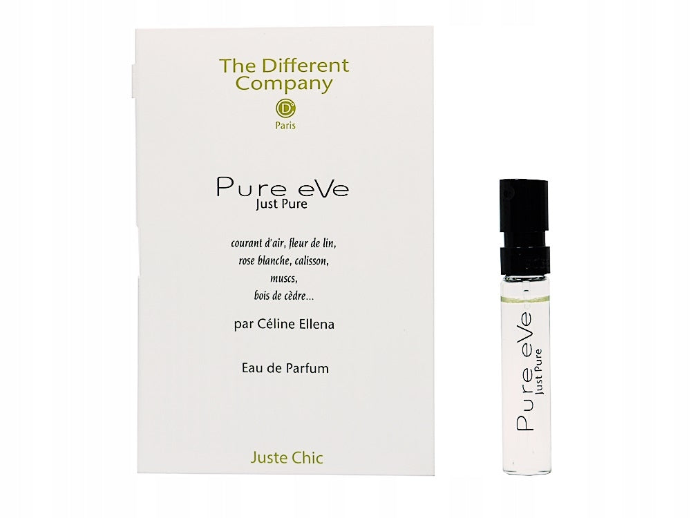 Amostras oficiais de perfume The Different Company Pure Eve 2ml 0,06 fl. oz.