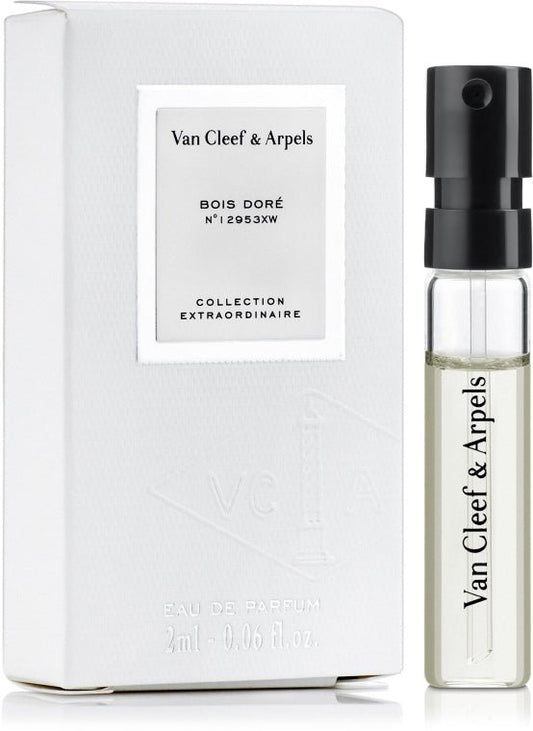 Van cleef & arpels bois dore 2ml o.z. Amostra oficial do perfume, Van cleef & arpels bois dore 2ml o.z. offizielle Parfümprobe, Van cleef & arpels bois dore 2ml o.z. muestra de perfume oficial, Van cleef & arpels bois dore 2ml o.z. 液量オンス公式香水サンプル, Van
