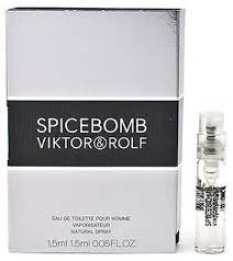 Amostras oficiais de fragrâncias Viktor and Rolf Spicebomb 1,2ml 0,04 fl. oz.