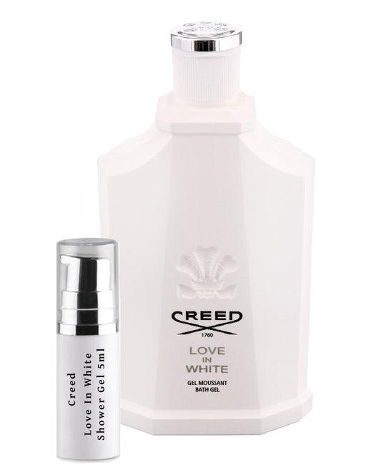 Amostras de gel de banho Creed Love In White