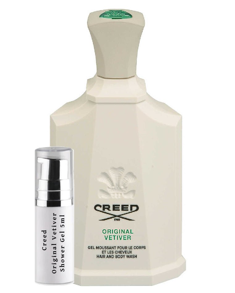Amostras de gel de banho Creed Original Vetiver - Creed Original Vetiver Shower Gel - Creed - 5ml - Smelltoimpress