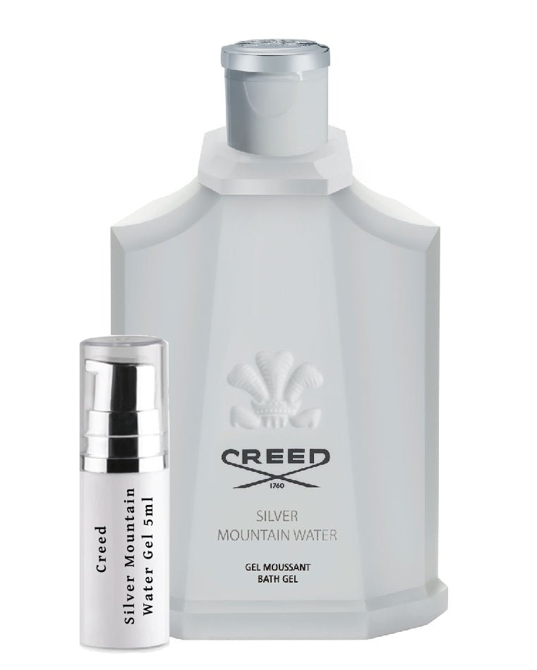 Amostras de gel de banho Creed Silver Mountain Water