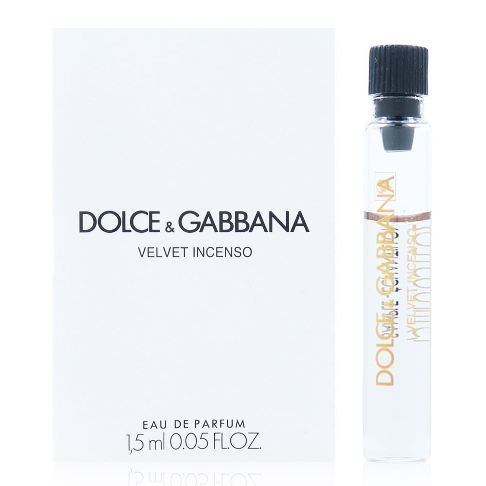 Veludo Incenso Por Dolce & Gabbana 1,5ml 0,05 fl. o.z. échantillon de parfum oficial, Velvet Incenso By Dolce & Gabbana 1,5ml 0,05 fl. o.z. virallinen hajuvesinäyte, Velvet Incenso By Dolce & Gabbana 1,5ml 0,05 fl. o.z. oficjalna próbka perfum, Velve