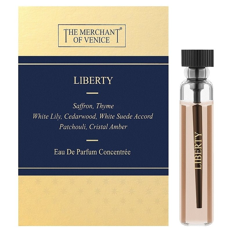 The Merchant of Venice Liberty 2ml Amostra oficial de perfume, The Merchant of Venice Liberty 2ml 液量オンス公式香水サンプル, The Merchant of Venice Liberty 2ml официална парфюмна проба, The Merchant of Venice Liberty 2ml échantillon de parfum officiel, O Mercado
