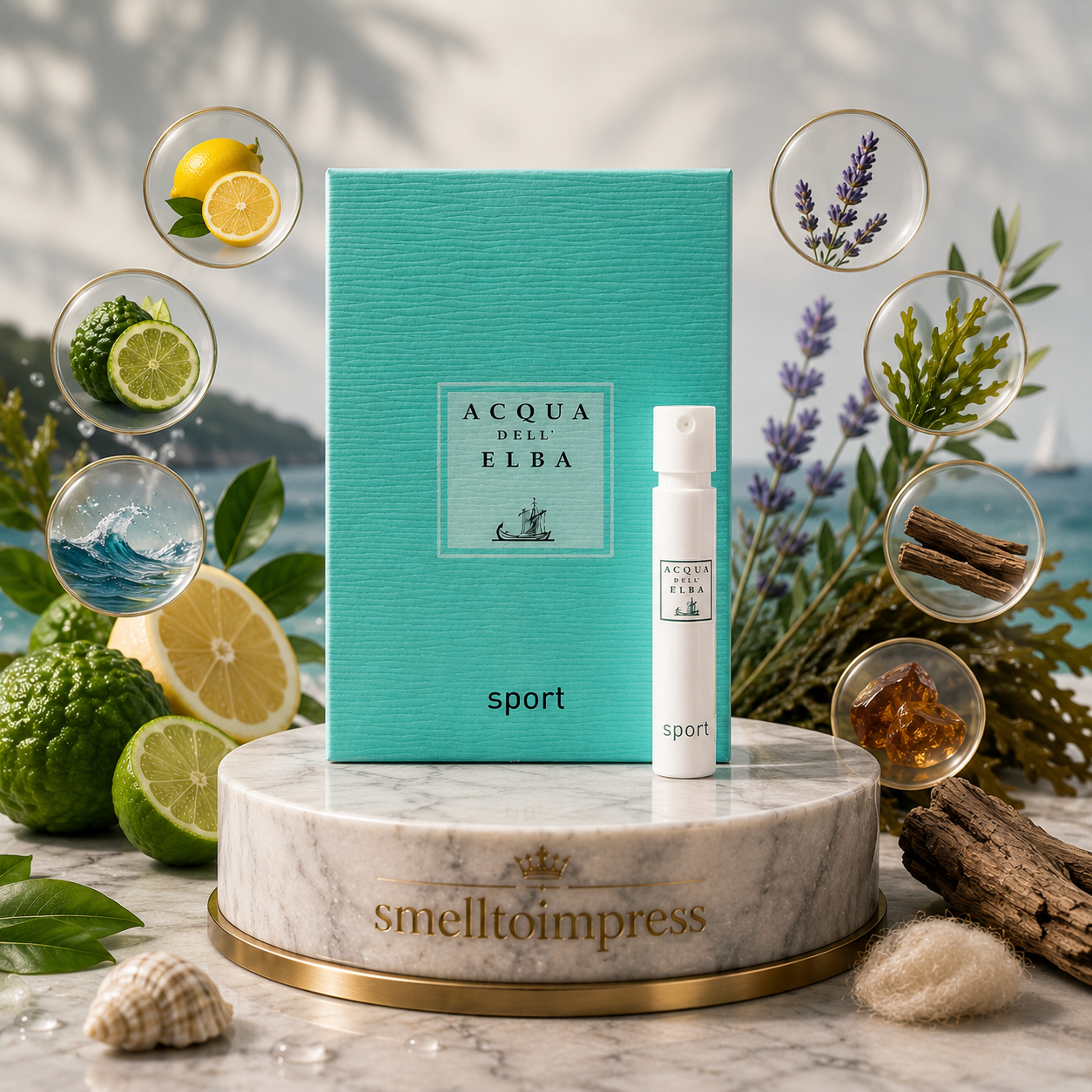 imagem de amostra oficial de perfume Acqua Dell' Elba Sport 1,2 ml 0,04 fl. oz