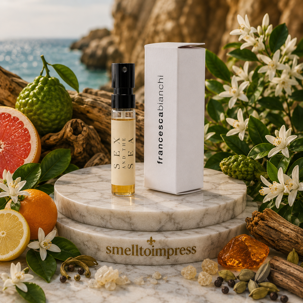 imagem da amostra oficial de perfume Francesca Bianchi Sex and the Sea Neroli 1,5 ml 0,07 fl. oz
