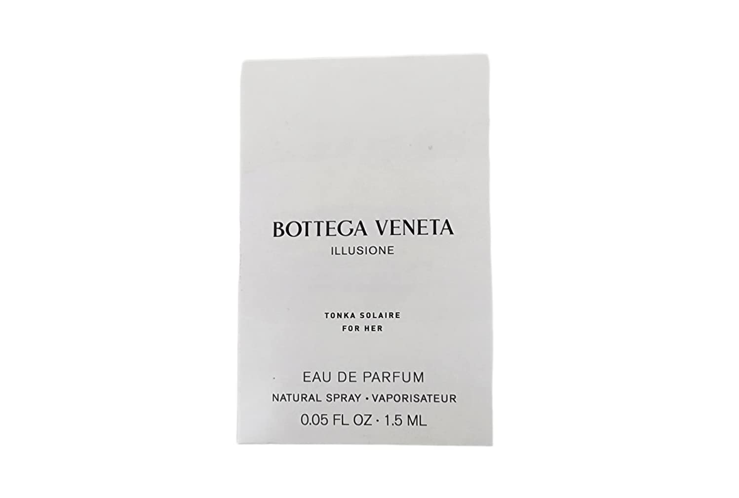 Bottega Veneta Illusione Tonka Solaire 1,5ml 0,07 fl. onças. amostra oficial de fragrância
