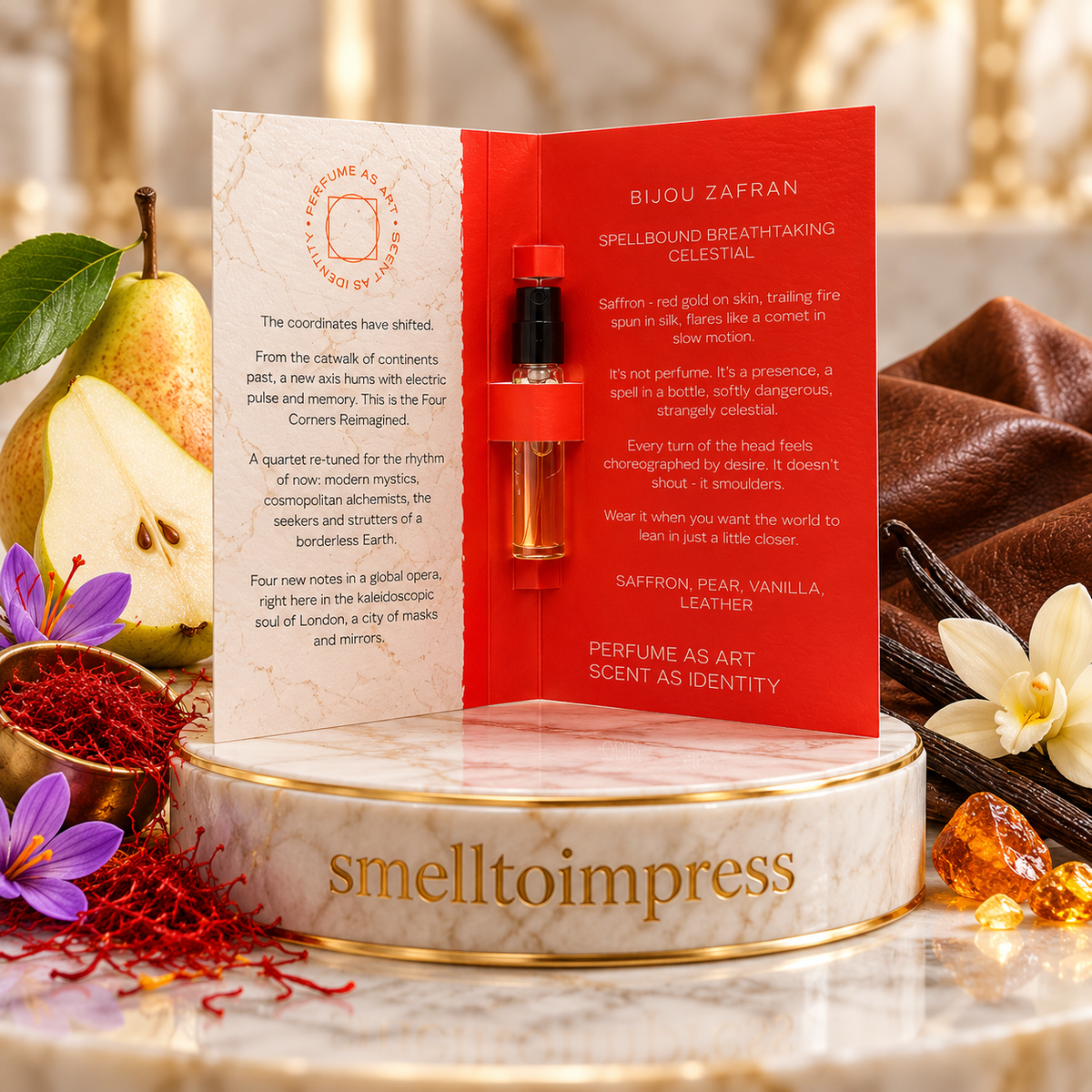 Amostra oficial de perfume Ormonde Jayne Bijou Zafran 2,5 ml por Smelltoimpress