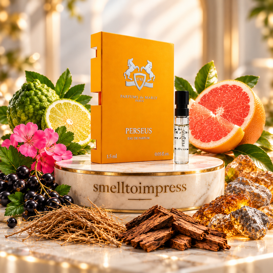 imagem de amostra oficial de perfume Parfums de Marly Perseus 1,5 ml por Smelltoimpress