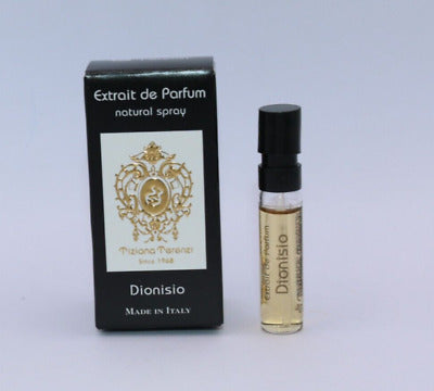 TIZIANA TERENZI Dionisio Extrait de parfum 0,05 OZ 1,5 ML amostra oficial de perfume testador de perfume