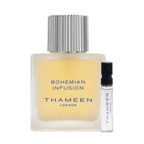 Amostra oficial de fragrância Thameen Bohemian Infusion 2ml