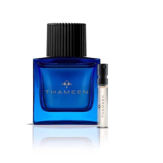 Amostra oficial de perfume Thameen Bravi 2ml 0,06 fl.oz., amostra oficial de fragrância Thameen Bravi 2ml 0,06 fl.oz., testador oficial de perfume Thameen Bravi 2ml 0,06 fl.oz.