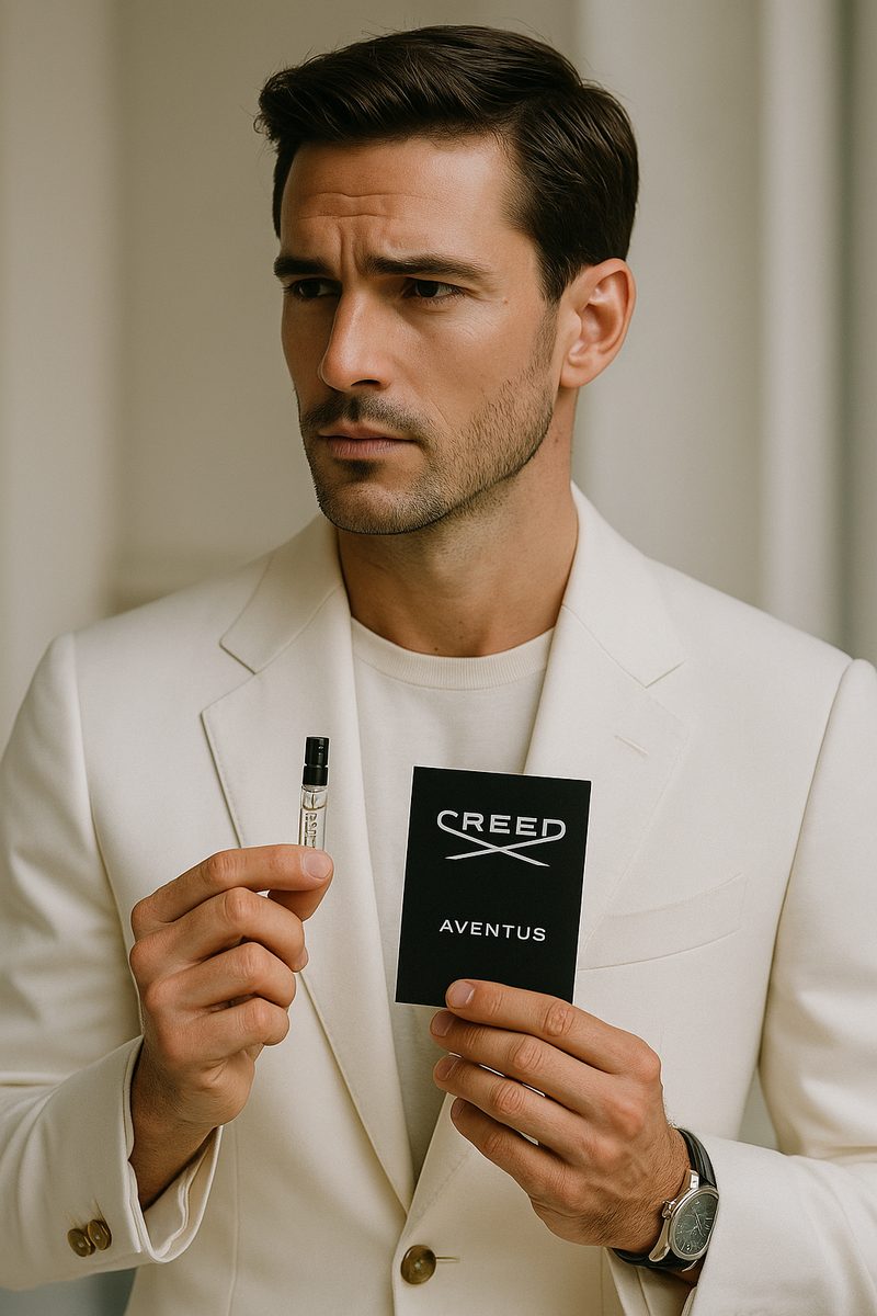 Amostra oficial de perfume Creed Aventus para homens 1,7ml 0,05 oz. testador de perfume