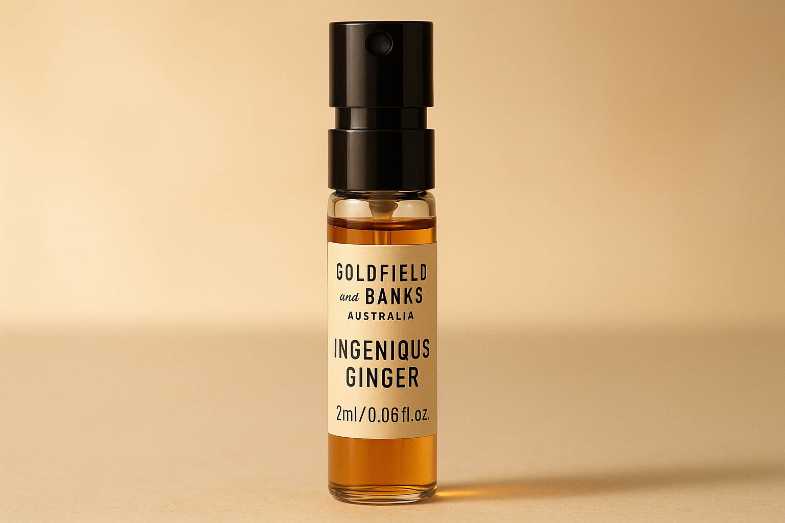Goldfield and Banks Austrália Ingenious Ginger 2ml 0,06 fl. oz. amostra oficial de perfume