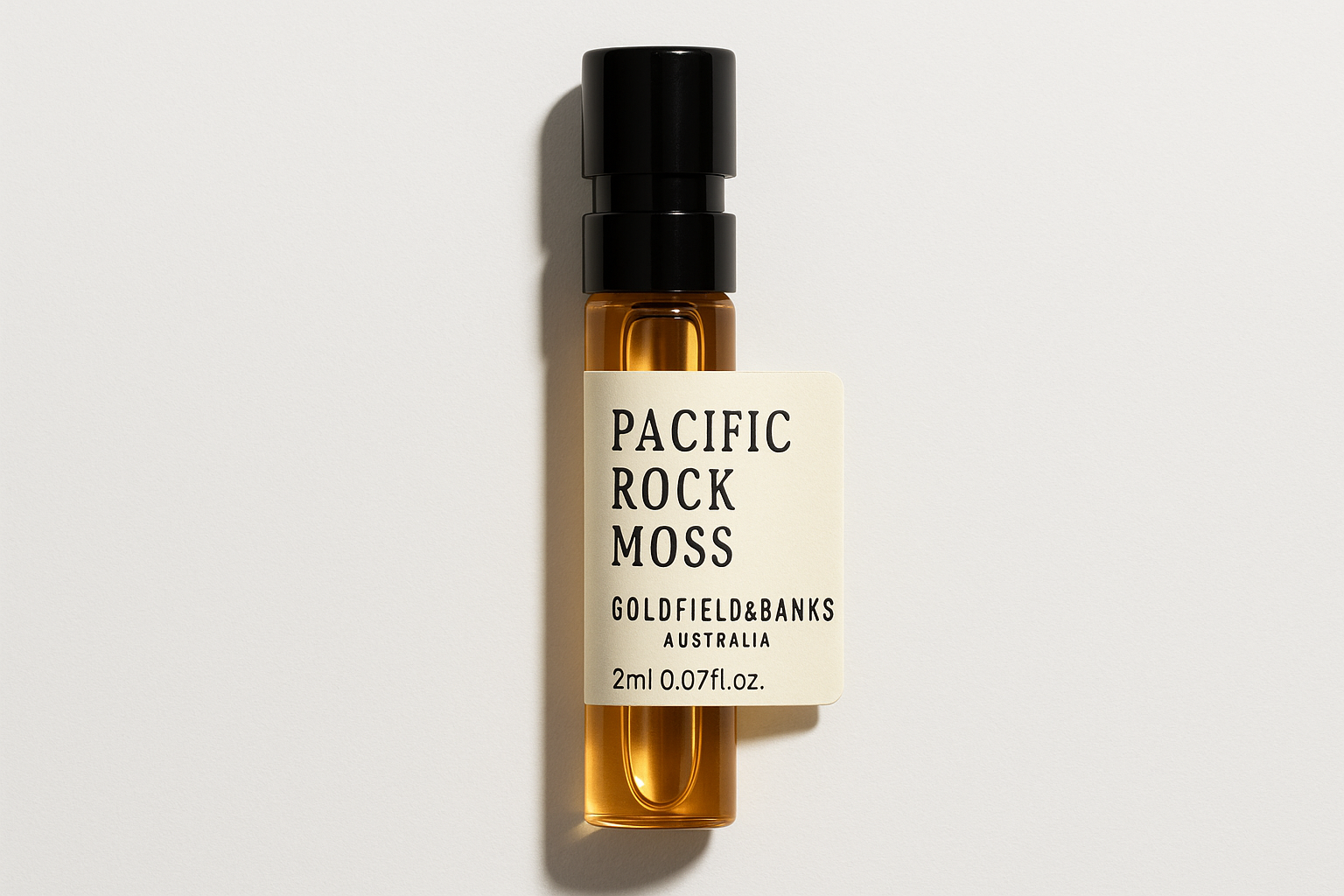Amostra oficial de perfume Goldfield and Banks Australia Pacific Rock Moss 2ml 0,06 fl. oz.