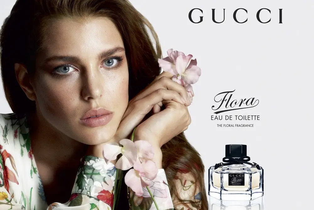 Amostra oficial do perfume Gucci Flora by Gucci Parfums 1,5ml 0,05 fl. oz. fragrância descontinuada