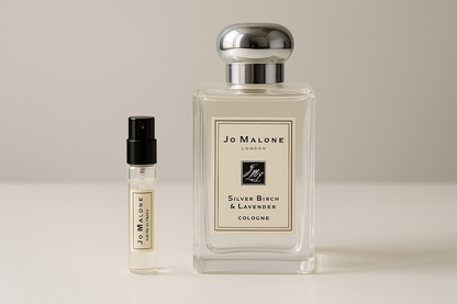 Amostras de perfume Jo Malone Silver Birch & Lavender Cologne