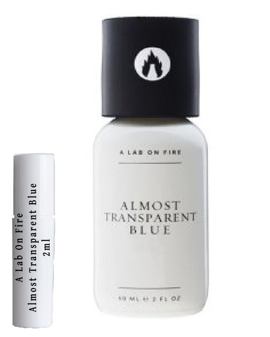 Amostras de A Lab On Fire Quase Transparente Azul - A Lab On Fire Quase Transparente Azul - A Lab On Fire - 2ml - cheiro para impressionar