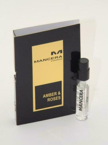 Amostra oficial do perfume Mancera AMBER AND ROSES 2ml 0,06 fl. oz.