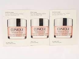 Clinique Moisture Surge Gel Creme Hidratante Auto-Replenishing 72 horas 1ml 0,03 fl. oz. amostras oficiais de cuidados com a pele