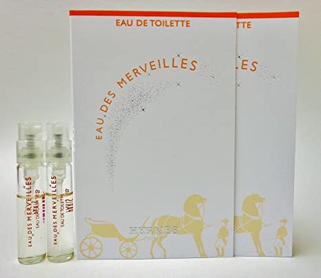 Hermes Eau Des Merveilles 2ml 0,06 fl. onças. amostra oficial de perfume