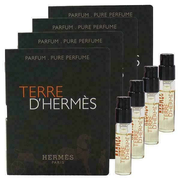 Amostras oficiais de fragrâncias Hermès Terre D'Hermès Parfum Pure Perfume 2ml/0,06fl.oz.