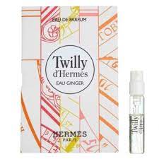 Amostras oficiais de perfumes Hermès Twilly d'Hermès Eau Ginger 2ml 0,06 fl.oz.