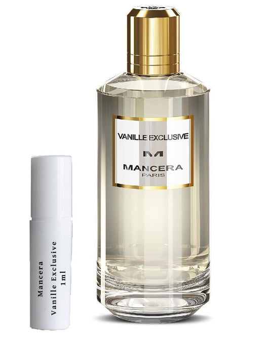 Frasco de amostra exclusivo Mancera Vanille spray 1ml