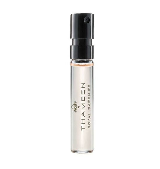 Amostra oficial de perfume Thameen Royal Sapphire 2ml 0,06 fl.oz.
