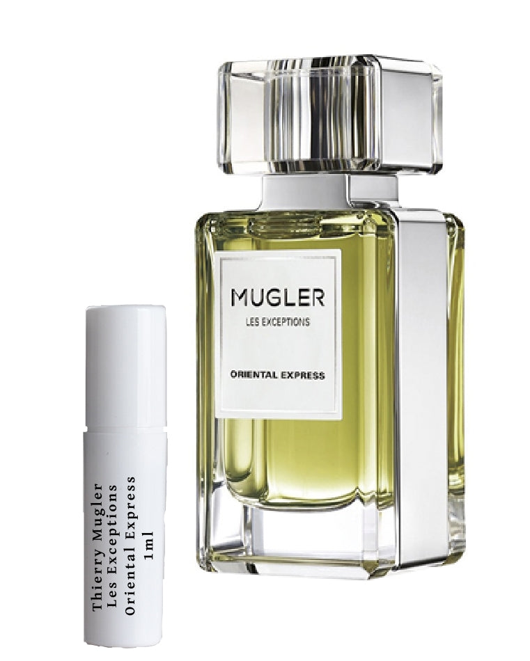 Amostra de perfume Les Exceptions Oriental Express de Thierry Mugler em frasco spray 1ml